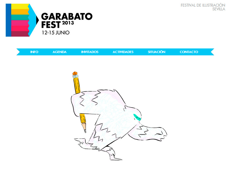 Diseño y desarrollo web del Garabato Fest Sevilla - Festival de ilustración