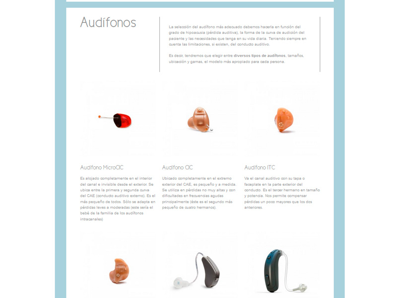 Diseño y desarrollo web con WordPress de Mensour Centro Auditivo Sevilla