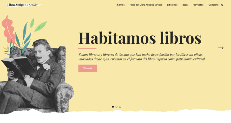Diseño web para Libro Antiguo de Sevilla