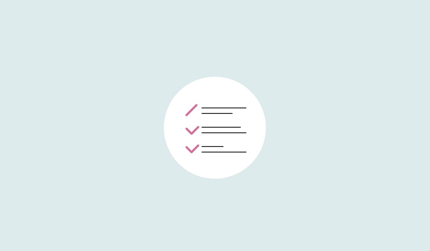 Ilustración de una lista de comprobación relacionada con el posicionamiento SEO