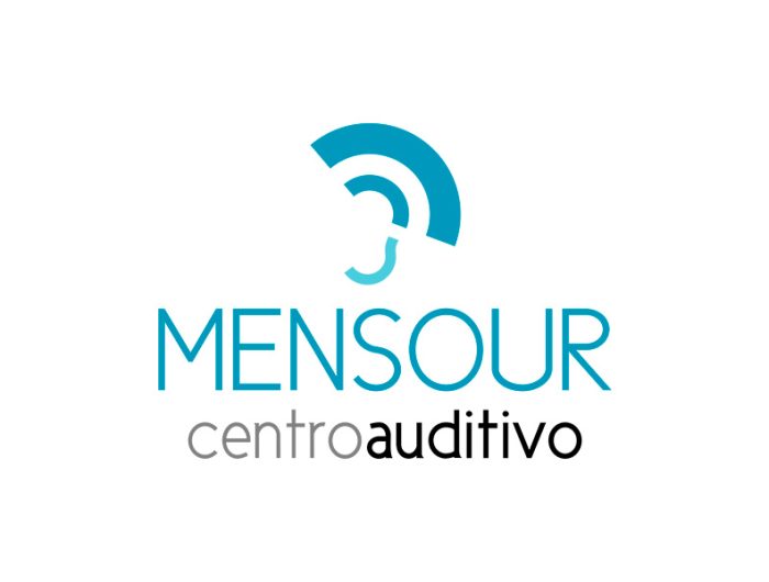 Diseño gráfico de logotipo para Mensour Centro Auditivo en Sevilla