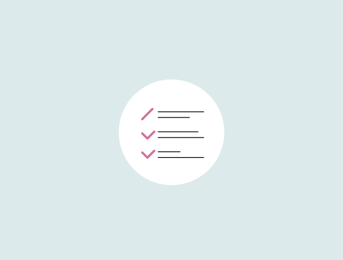 Ilustración de una lista de comprobación relacionada con el posicionamiento SEO